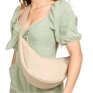 July Everyday Crescent Shoulder Bag Taupe Crossbody Women’s‎ Handbag
